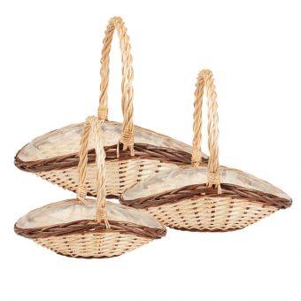 Hanna Willow Baskets - Oval (Set of 3)