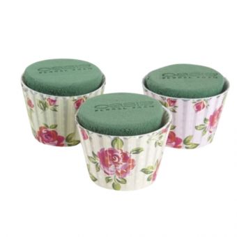 OASIS® Ideal Floral Foam Maxlife Rose Cupcakes